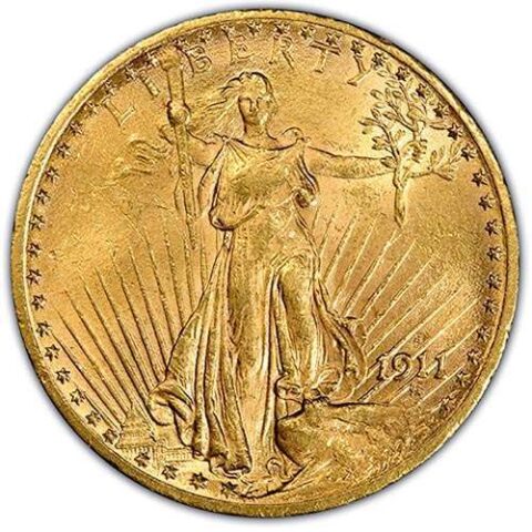 $20 Gold Saint Gaudens | 1907 - 1933 | AU "Almost Uncirculated" | (Dates Our Choice)