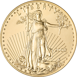 1/4 OZ AMERICAN GOLD EAGLES $10 COIN BU (BACKDATES)