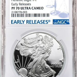 2021-W $1 American Silver Eagle (Type 1) PF70 NGC Early Release