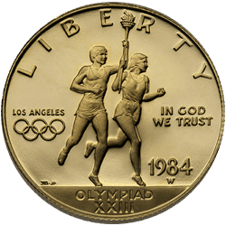 .4838 OZ AMERICAN GOLD COMMEMORATIVE $10 COIN BU (BACKDATES)