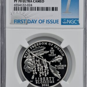 2022-W $100 American Platinum Eagle Proof 70 NGC First Day Of Issue