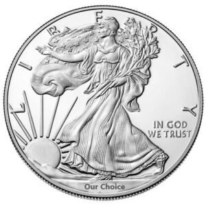 1 OZ AMERICAN SILVER EAGLE - RANDOM DATE