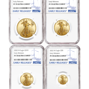 2022-W American Gold Eagle Proof Set (4 Coin) Type 2 PF70 NGC Early Release