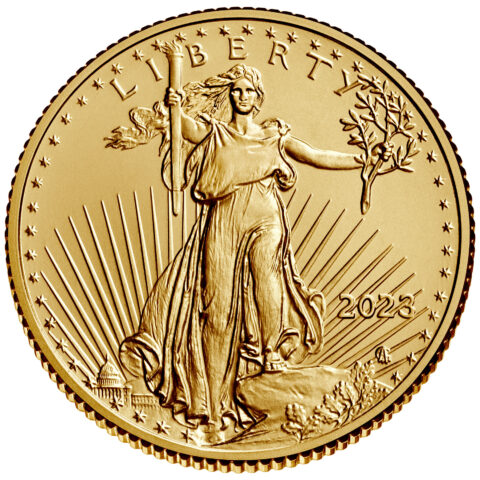 2023 1/4 OZ AMERICAN GOLD EAGLE $10 COIN BU