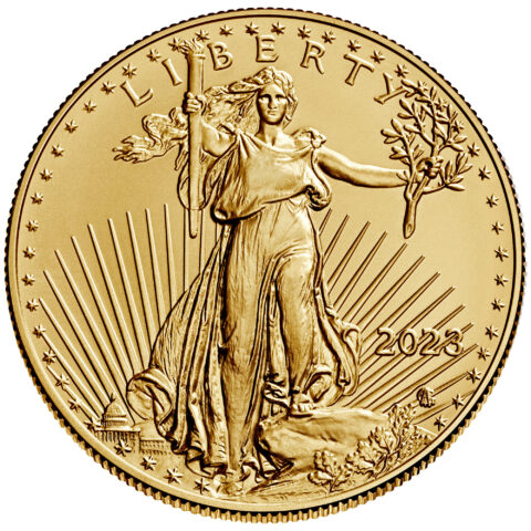 2023 1/10 oz $5 American Gold Eagles (Type 2) BU