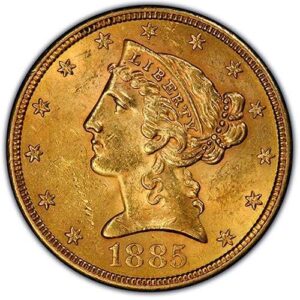 $5 Gold Liberty Head (Coronet) | 1839 - 1908 |  BU "Brilliant Uncirculated" | (Dates Our Choice)