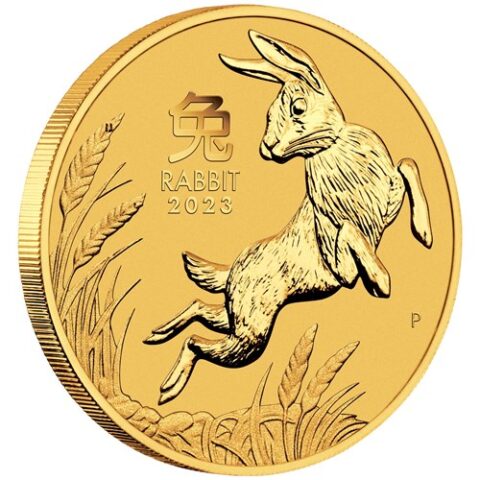 2023 1/4 OZ PERTH MINT GOLD RABBIT $25 (AUD) COIN