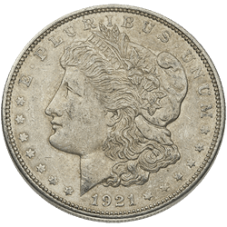 $1 MORGAN | AMERICAN SILVER DOLLAR COIN |1921| VG "VERY GOOD"