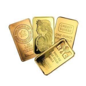 1 OZ GOLD BAR .999 FINE (Various Brand and Design)